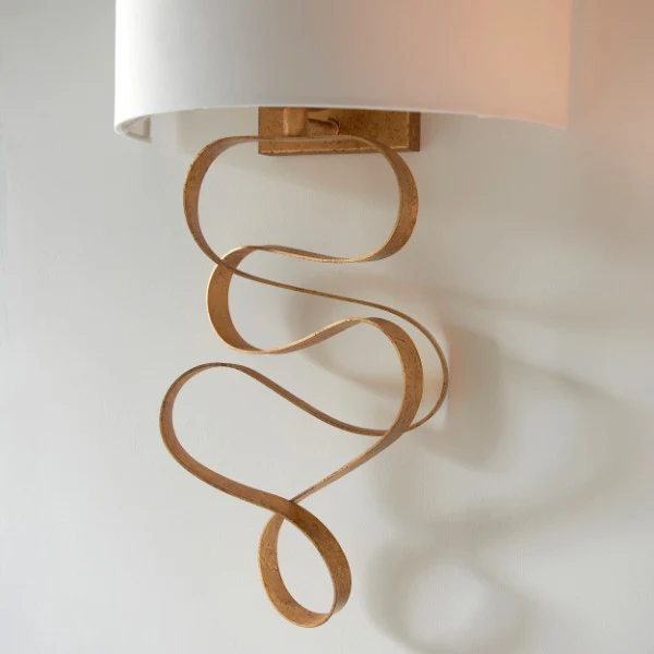 Natela Gold Leaf Wall Light - Image 4