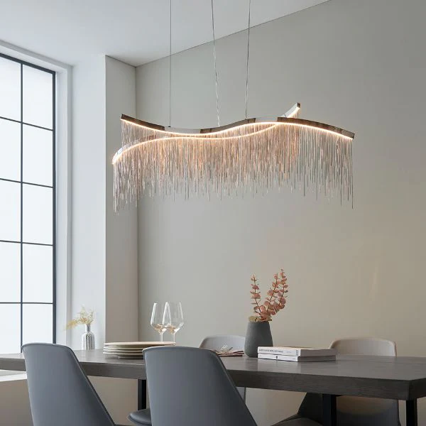 Orphelia 2-Light Polished Chrome LED Ceiling Pendant - Image 3