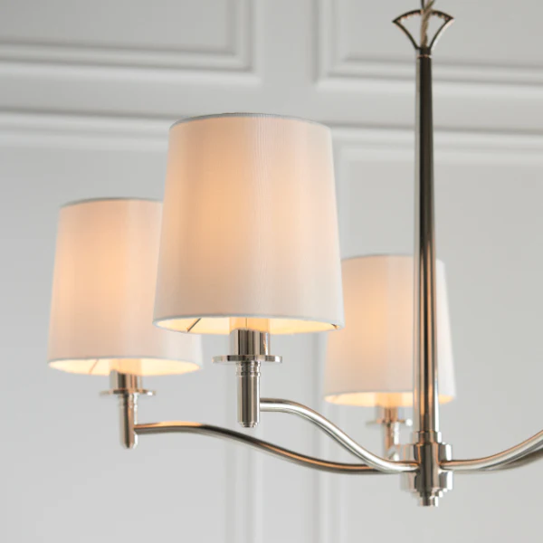 Ortona Nickel 5 Light Chandelier - Image 3