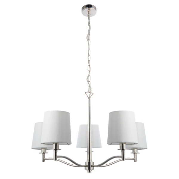 Ortona Nickel 5 Light Chandelier - Image 5