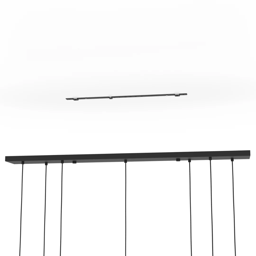 Paz Black and Gold Pendant Bar with Opal Glass - Image 5