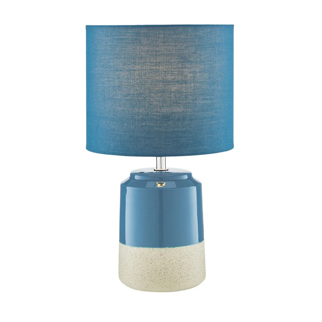 Pop Denim Blue Ceramic Table Lamp - Image 3