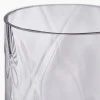 Round Optic Clear Glass Vase Small - Image 3