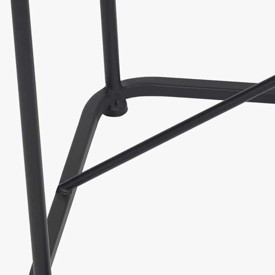 Roxy Glass & Black Metal Console Table - Image 6