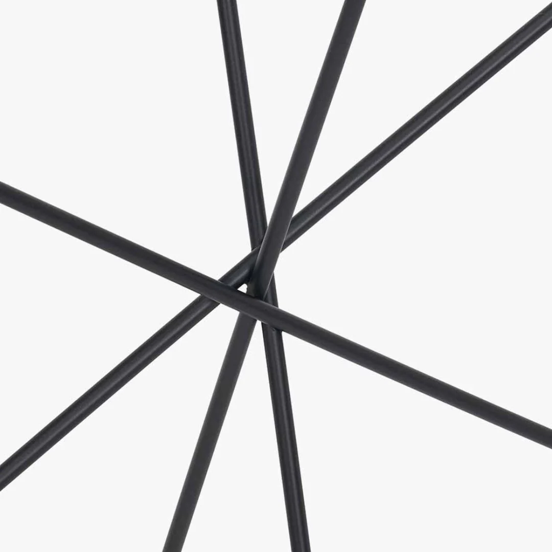 Roxy Glass & Black Metal Console Table - Image 7