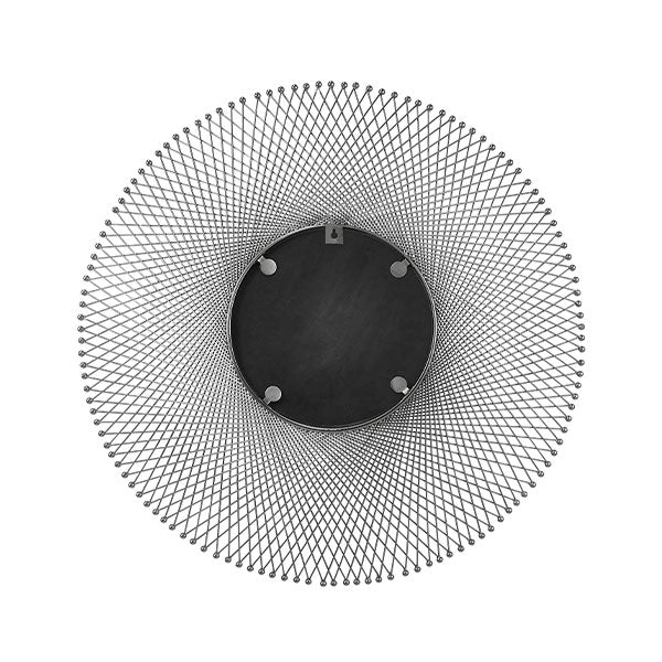 Silver Metal Circular Wall Mirror - Image 4