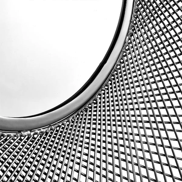 Silver Metal Circular Wall Mirror - Image 6