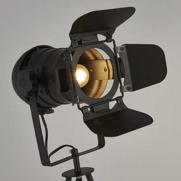 Spectre Black Spotlight Tripod Floor Lamp - Image 5
