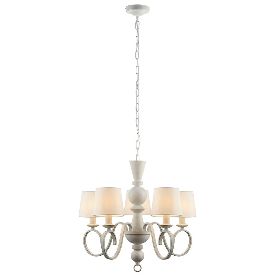 Suzette 5 Light Shaded Chandelier Ceiling Light - Image 8