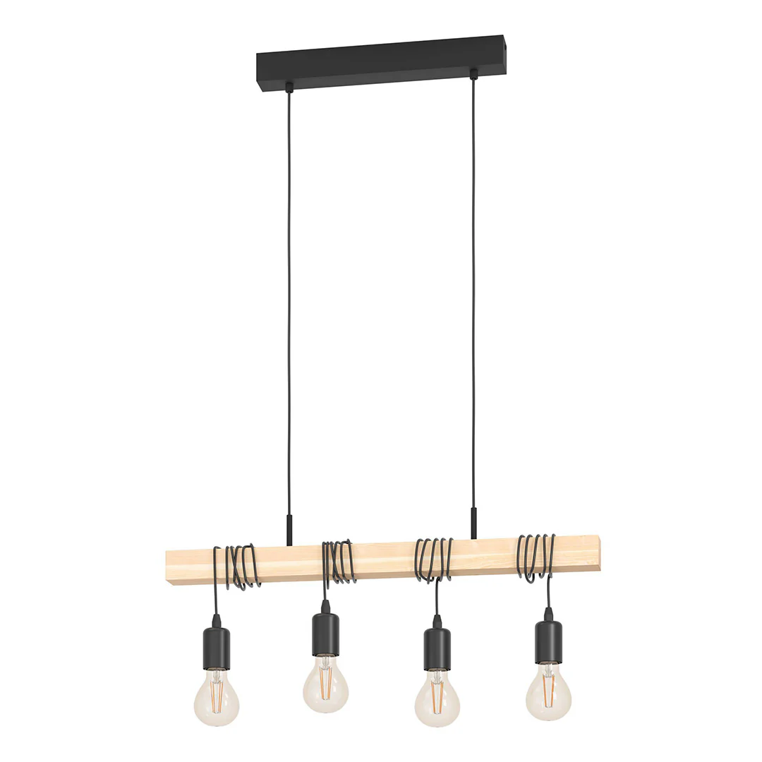 Townshend 4 Light Wooden Ceiling Light - Image 3