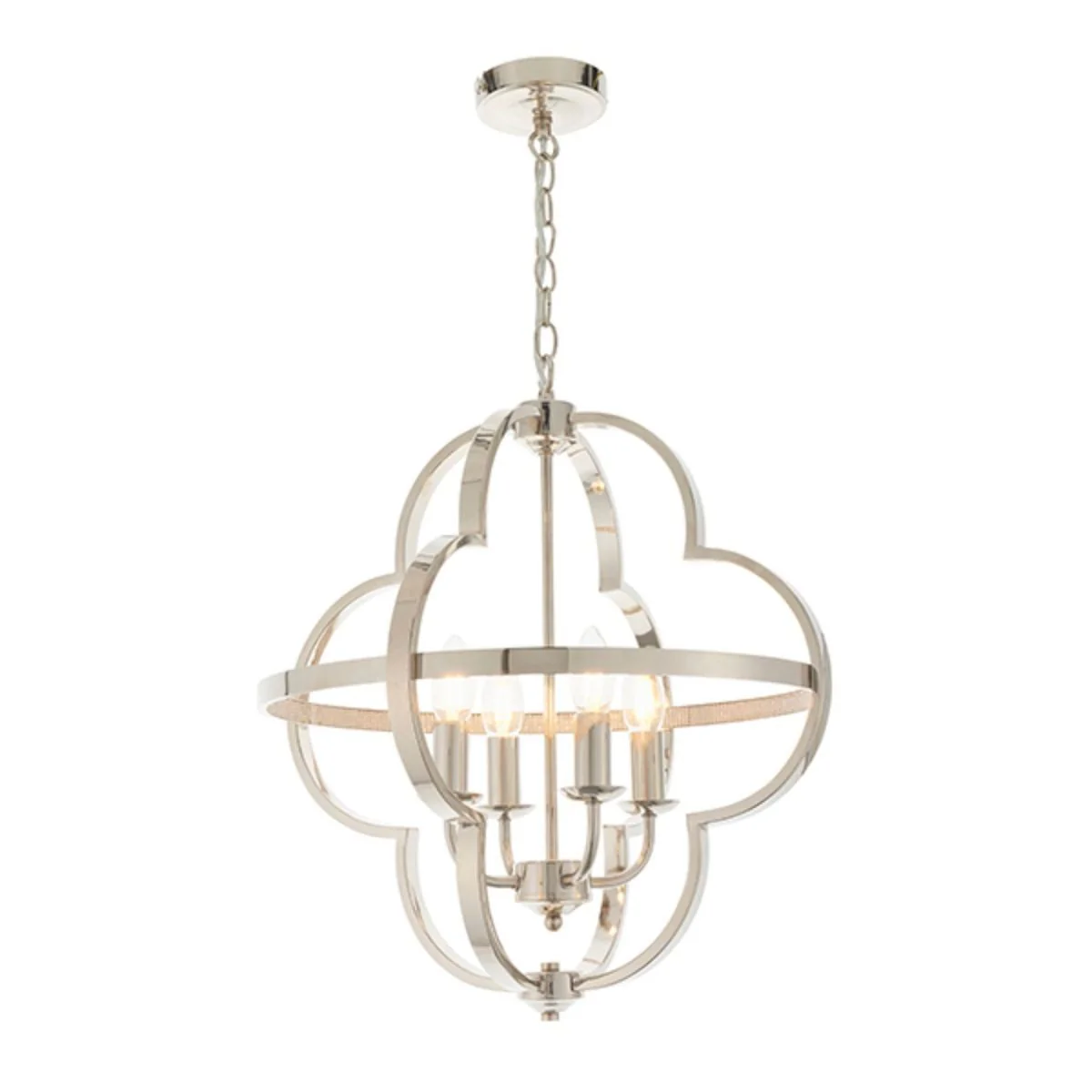 Vale 4 Light Nickel Ceiling Light - Image 7