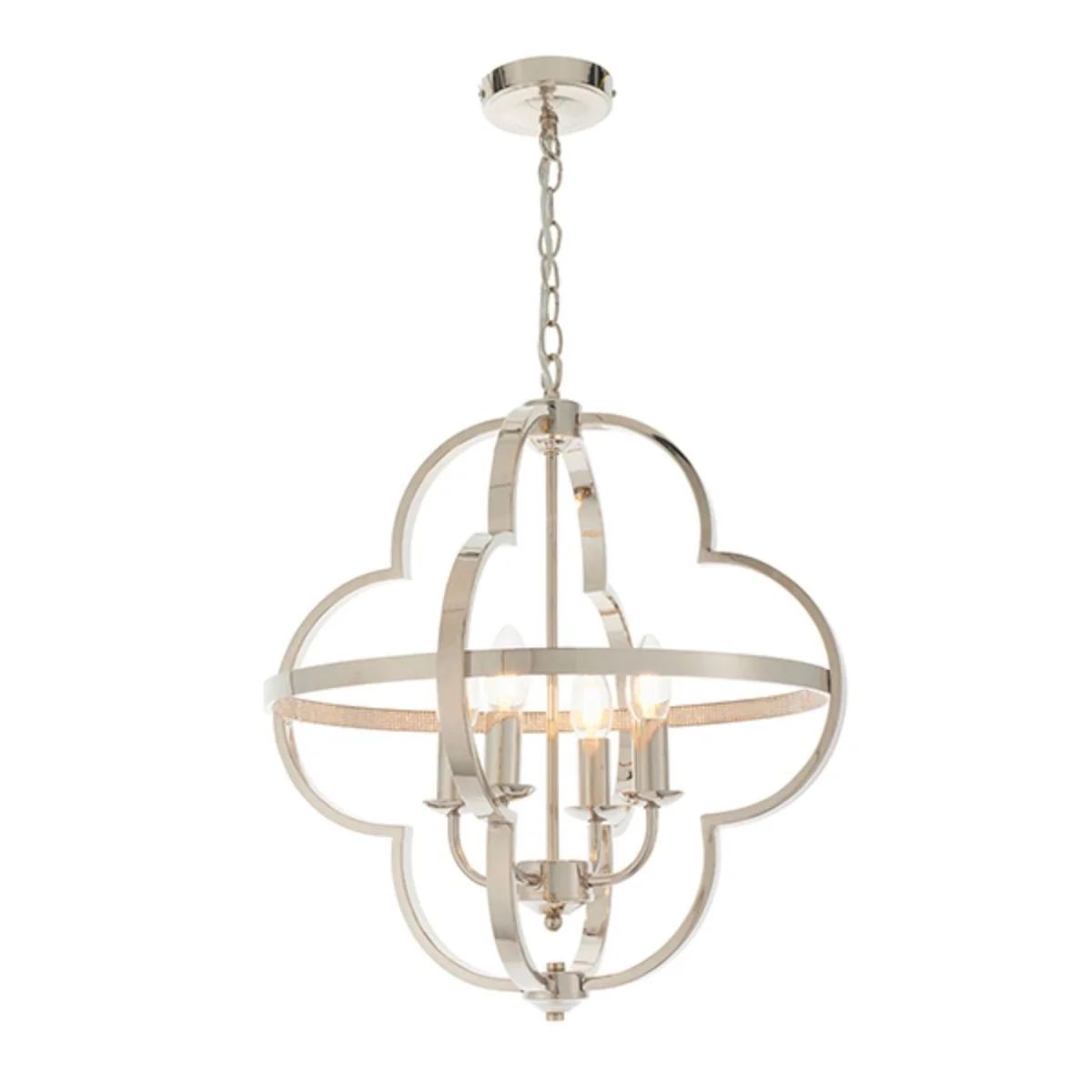 Vale 4 Light Nickel Ceiling Light - Image 8