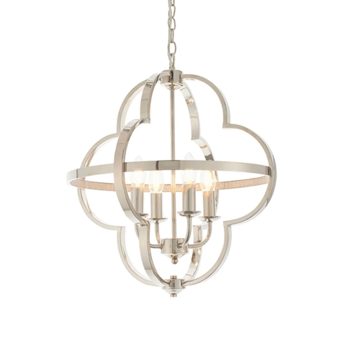 Vale 4 Light Nickel Ceiling Light - Image 9