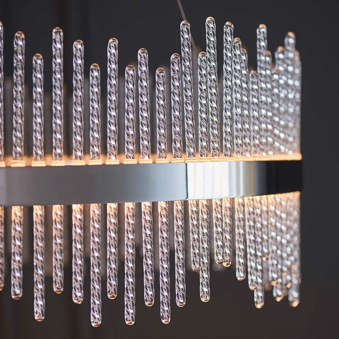 Virbrook Chrome Large LED Pendant Ceiling Light - Image 7