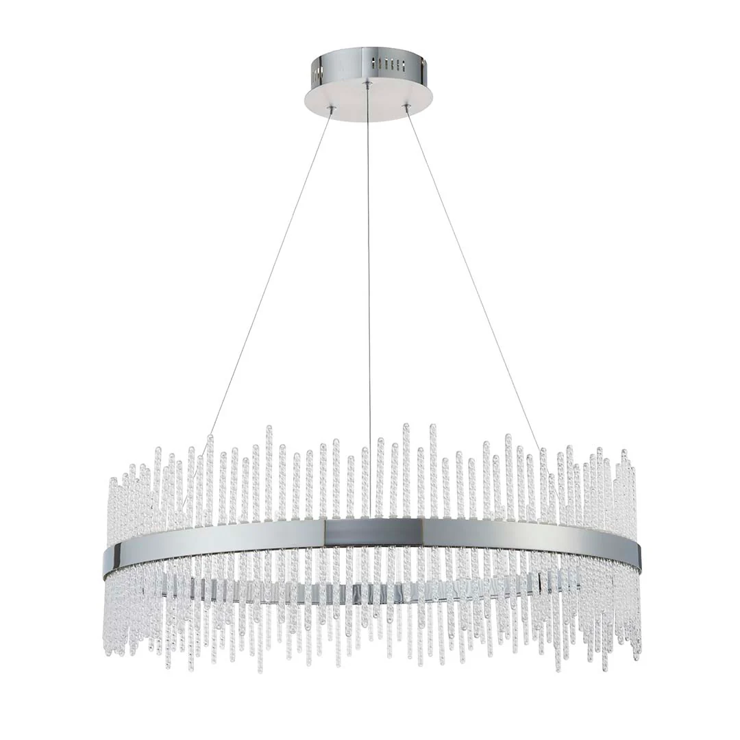 Virbrook Chrome Large LED Pendant Ceiling Light - Image 9