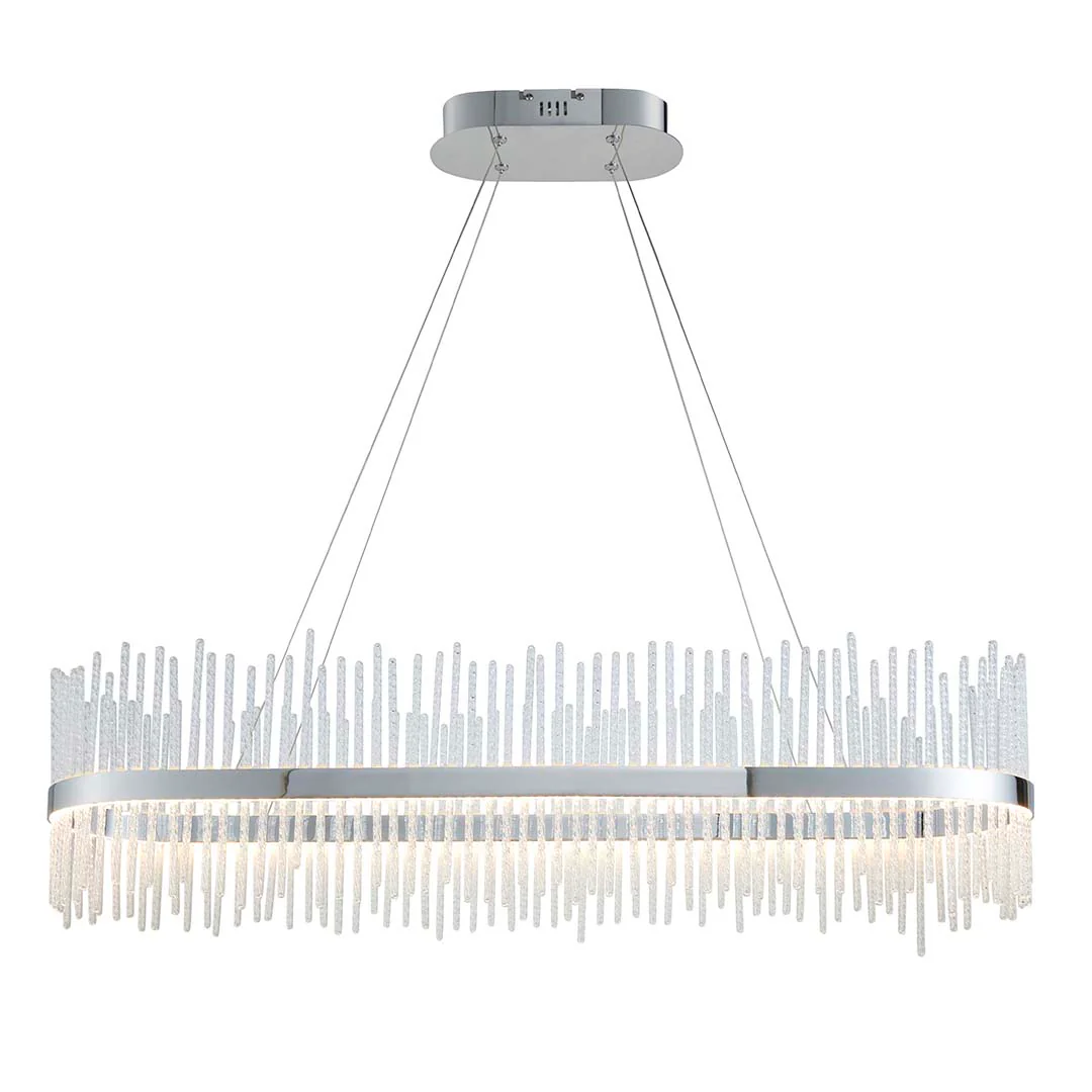 Virbrook Chrome Linear LED Pendant Ceiling Light - Image 8