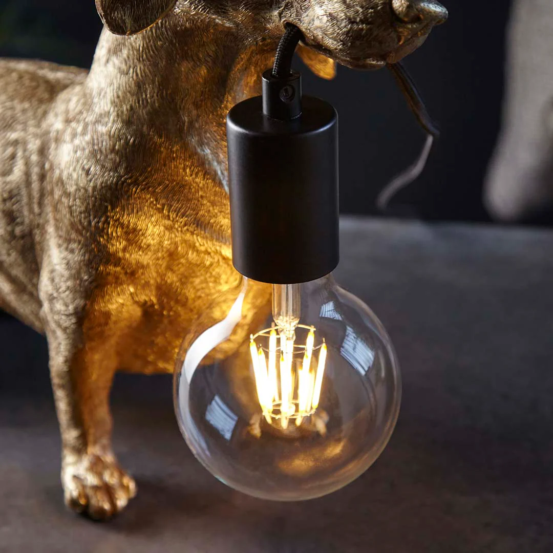 Wally Dog Gold Table Lamp - Image 6