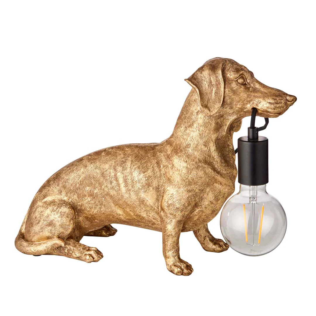 Wally Dog Gold Table Lamp - Image 7