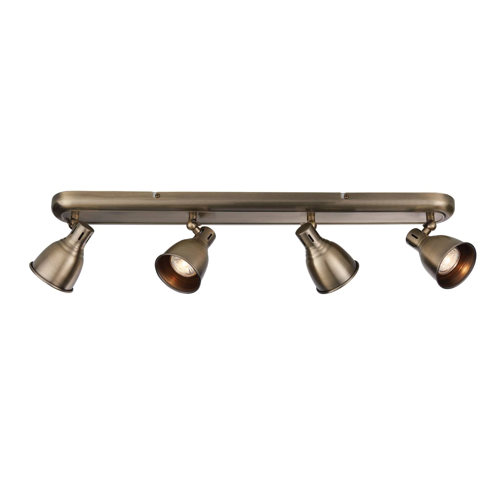 Westbury 4 Light Ceiling Spotlight Bar Antique Brass - Image 5